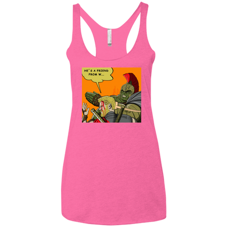 T-Shirts Vintage Pink / X-Small Shut Up Women's Triblend Racerback Tank