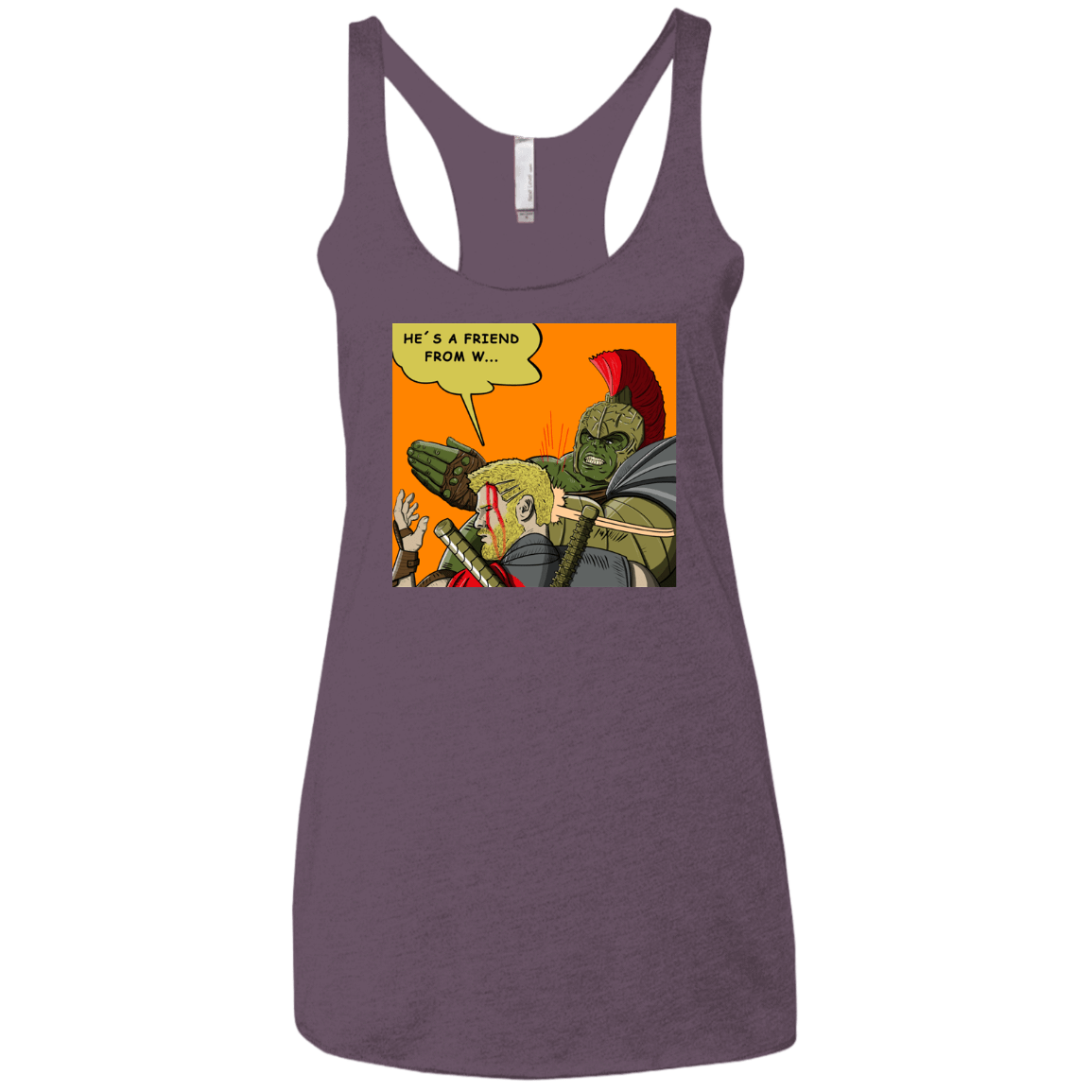 T-Shirts Vintage Purple / X-Small Shut Up Women's Triblend Racerback Tank