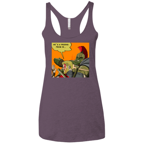 T-Shirts Vintage Purple / X-Small Shut Up Women's Triblend Racerback Tank