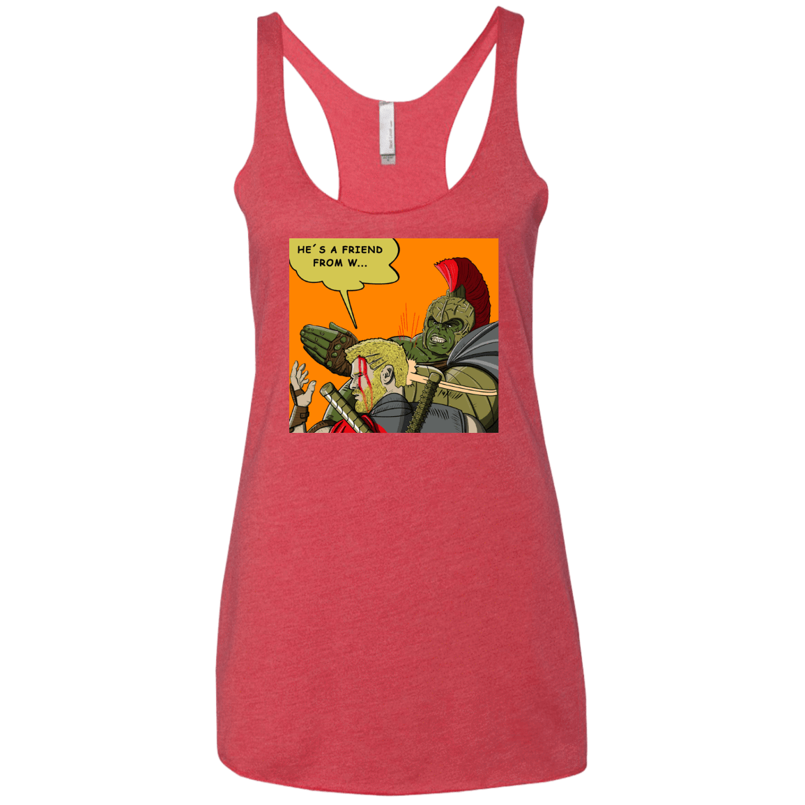 T-Shirts Vintage Red / X-Small Shut Up Women's Triblend Racerback Tank