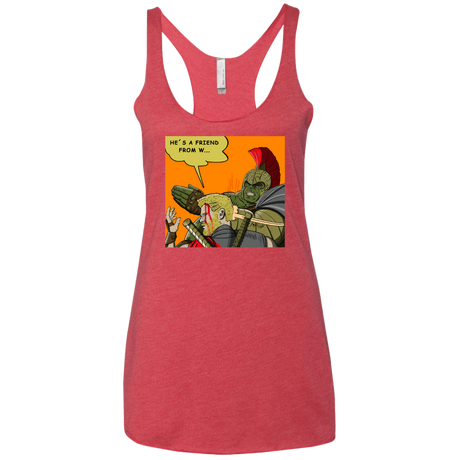 T-Shirts Vintage Red / X-Small Shut Up Women's Triblend Racerback Tank