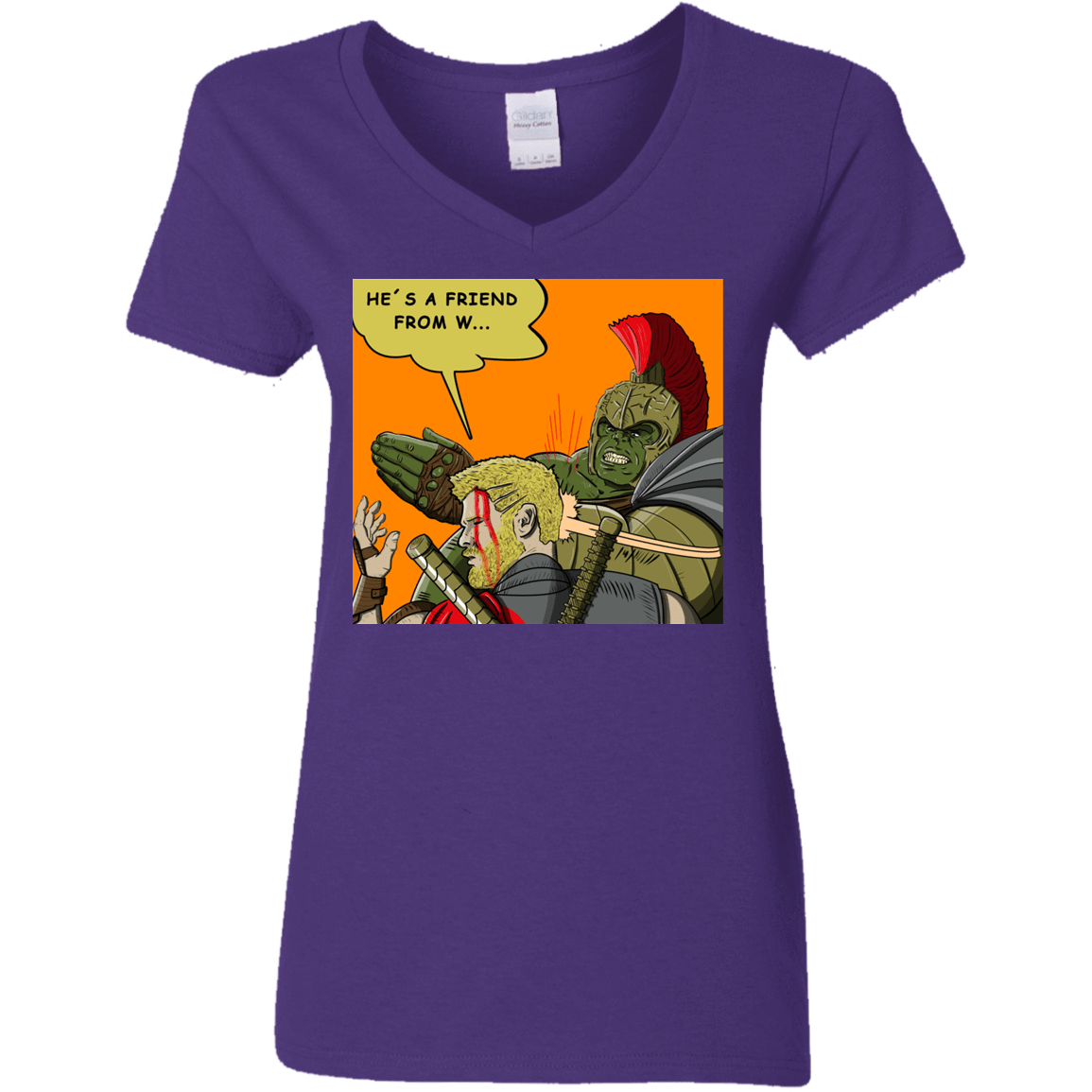 T-Shirts Purple / S Shut Up Women's V-Neck T-Shirt