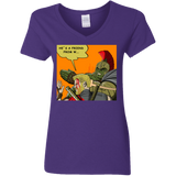 T-Shirts Purple / S Shut Up Women's V-Neck T-Shirt