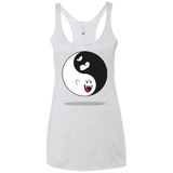 T-Shirts Heather White / X-Small Shy and Angry Women's Triblend Racerback Tank