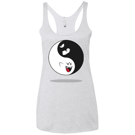 T-Shirts Heather White / X-Small Shy and Angry Women's Triblend Racerback Tank