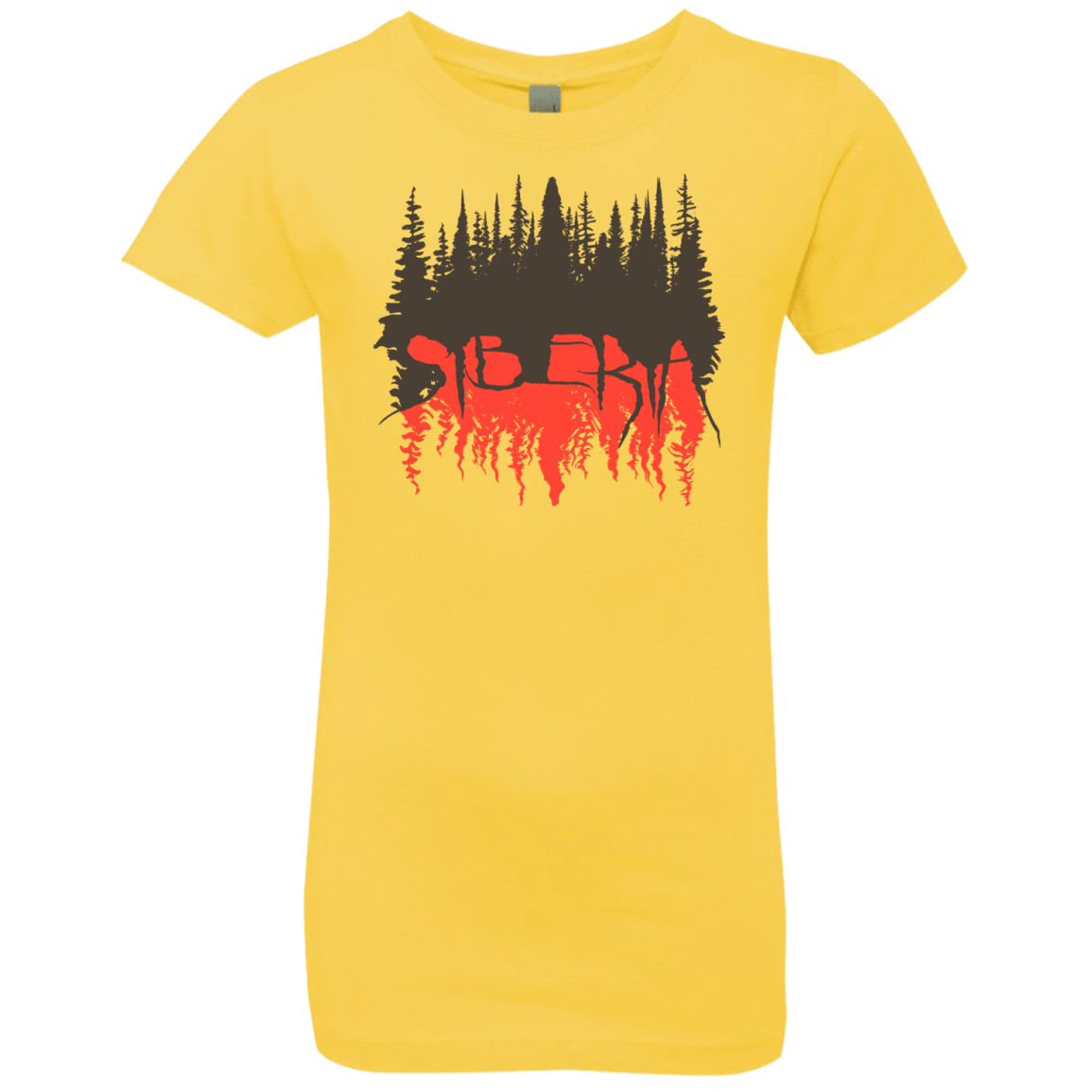 T-Shirts Vibrant Yellow / YXS Siberia Wilderness Girls Premium T-Shirt