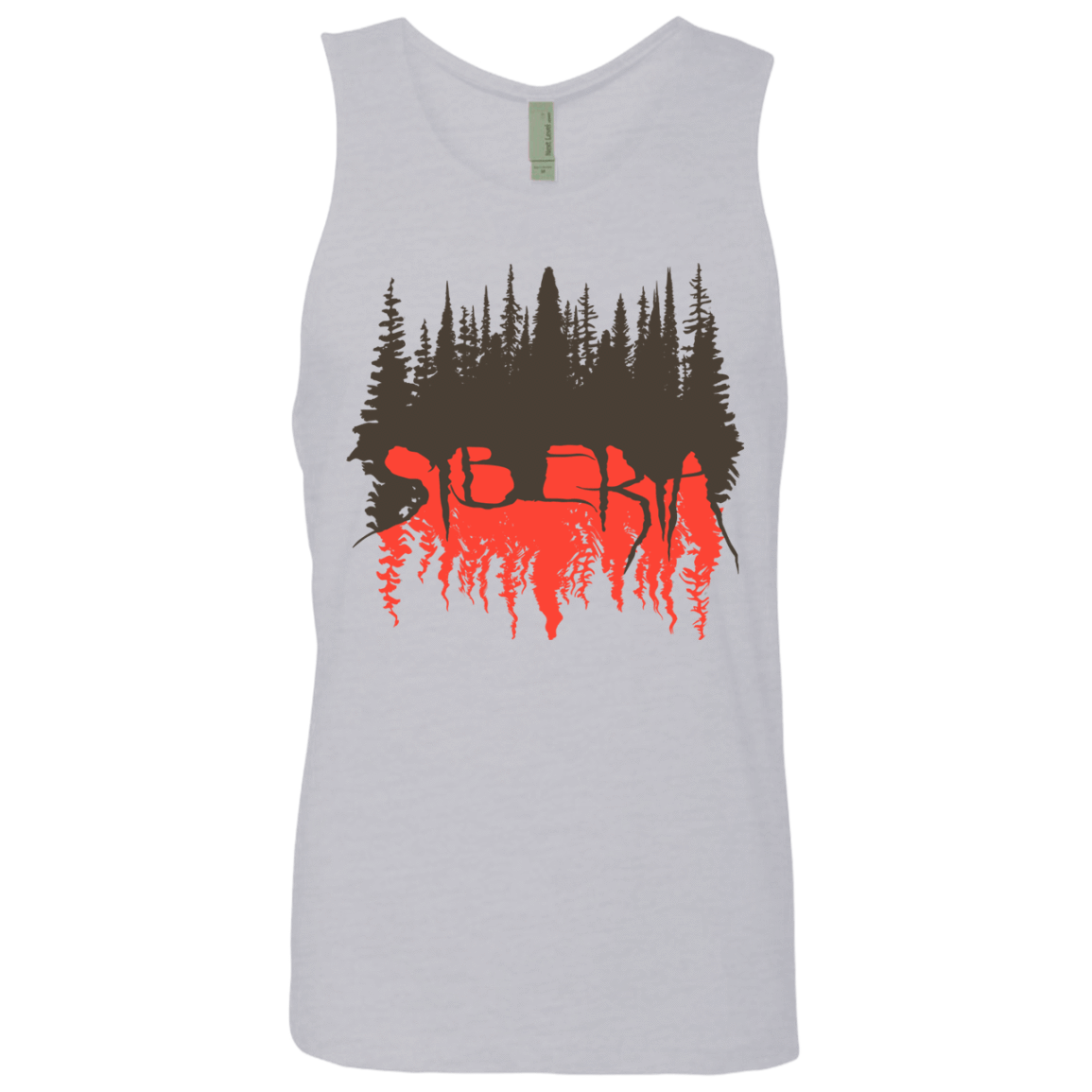 T-Shirts Heather Grey / S Siberia Wilderness Men's Premium Tank Top