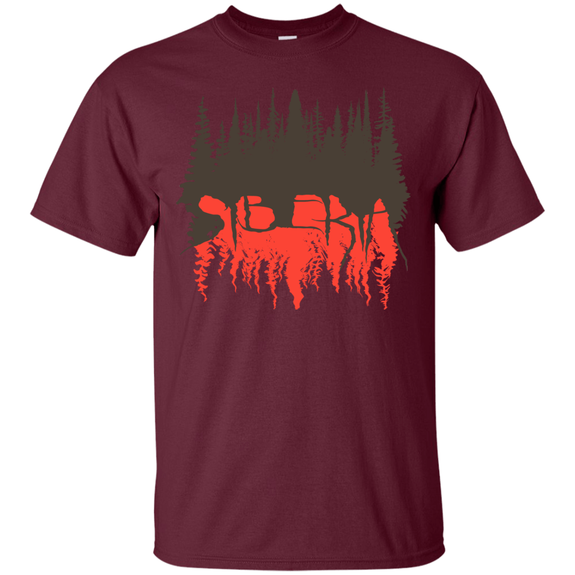 T-Shirts Maroon / S Siberia Wilderness T-Shirt