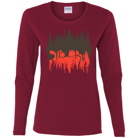 T-Shirts Cardinal / S Siberia Wilderness Women's Long Sleeve T-Shirt