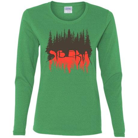 T-Shirts Irish Green / S Siberia Wilderness Women's Long Sleeve T-Shirt