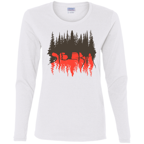 T-Shirts White / S Siberia Wilderness Women's Long Sleeve T-Shirt