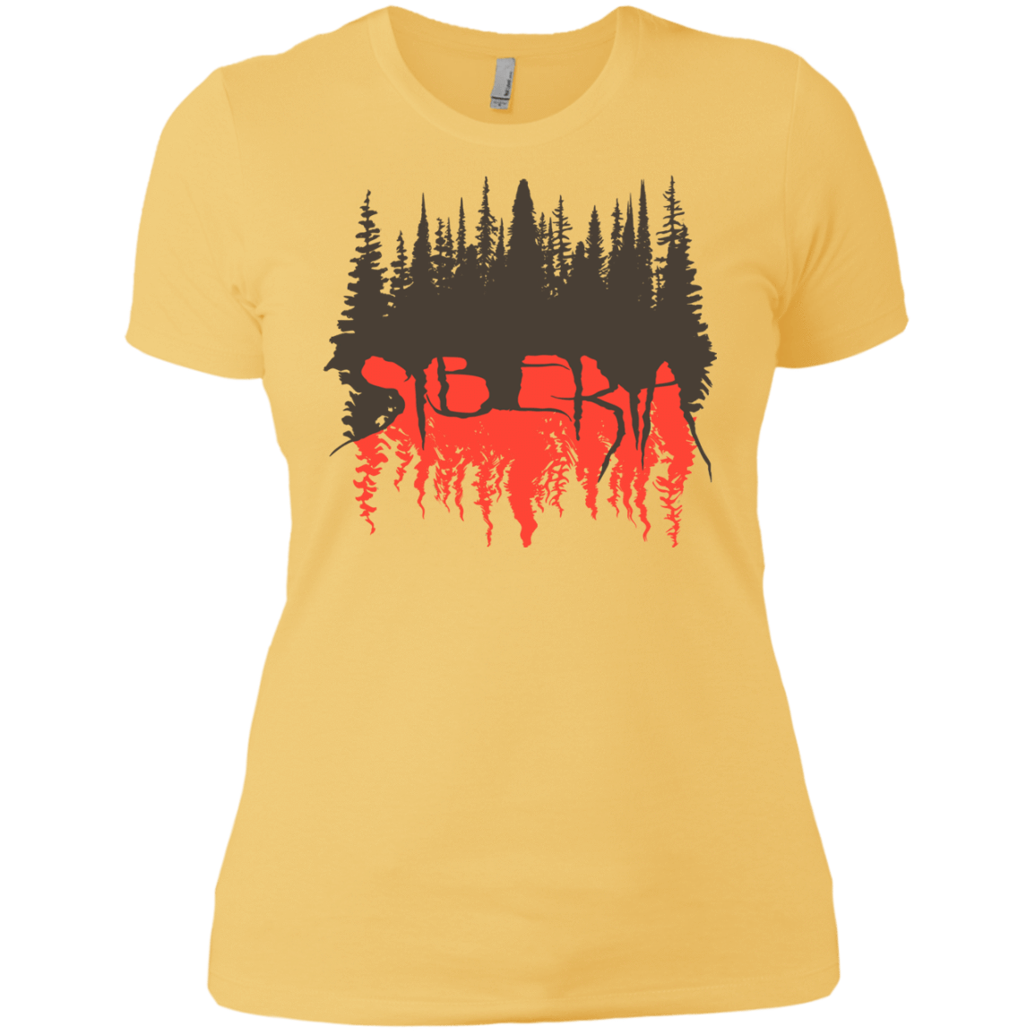 T-Shirts Banana Cream/ / X-Small Siberia Wilderness Women's Premium T-Shirt