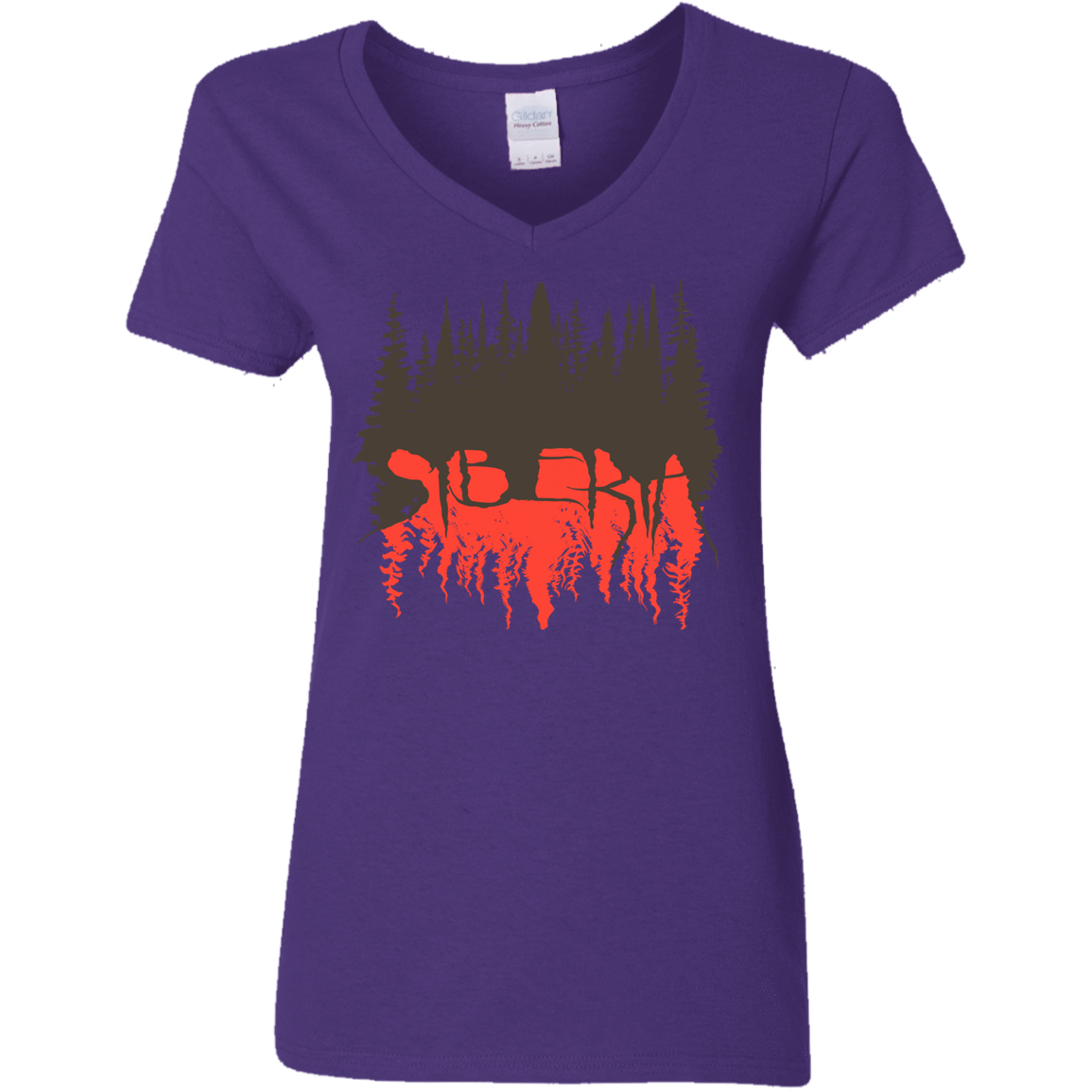 T-Shirts Purple / S Siberia Wilderness Women's V-Neck T-Shirt