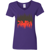 T-Shirts Purple / S Siberia Wilderness Women's V-Neck T-Shirt