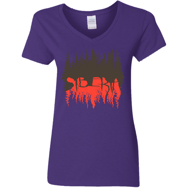 T-Shirts Purple / S Siberia Wilderness Women's V-Neck T-Shirt