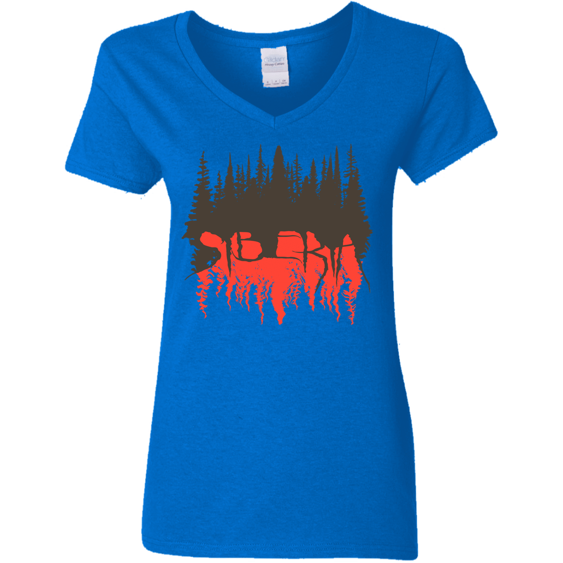 T-Shirts Royal / S Siberia Wilderness Women's V-Neck T-Shirt