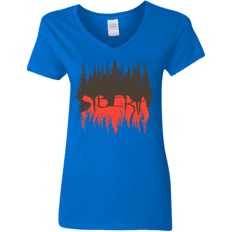 T-Shirts Royal / S Siberia Wilderness Women's V-Neck T-Shirt