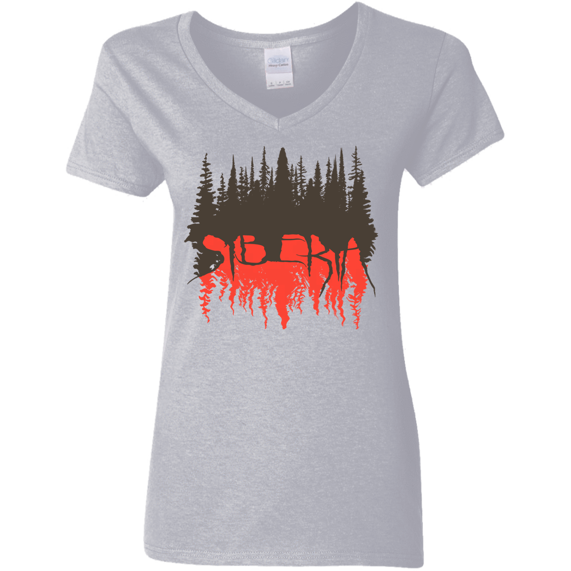 T-Shirts Sport Grey / S Siberia Wilderness Women's V-Neck T-Shirt