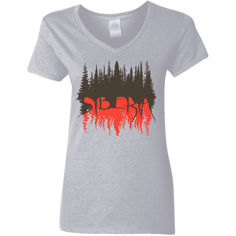 T-Shirts Sport Grey / S Siberia Wilderness Women's V-Neck T-Shirt