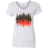 T-Shirts White / S Siberia Wilderness Women's V-Neck T-Shirt