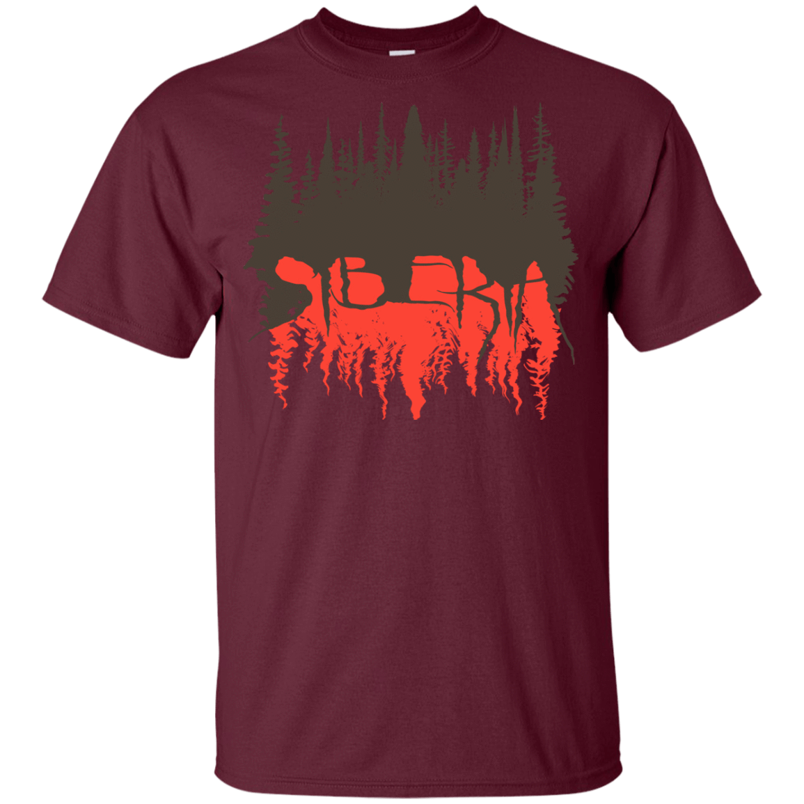 T-Shirts Maroon / YXS Siberia Wilderness Youth T-Shirt