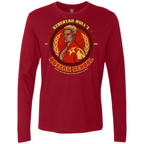 T-Shirts Cardinal / S Siberian Bull Men's Premium Long Sleeve