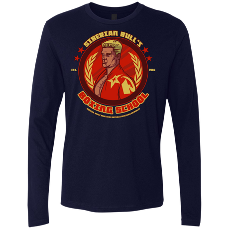 T-Shirts Midnight Navy / S Siberian Bull Men's Premium Long Sleeve