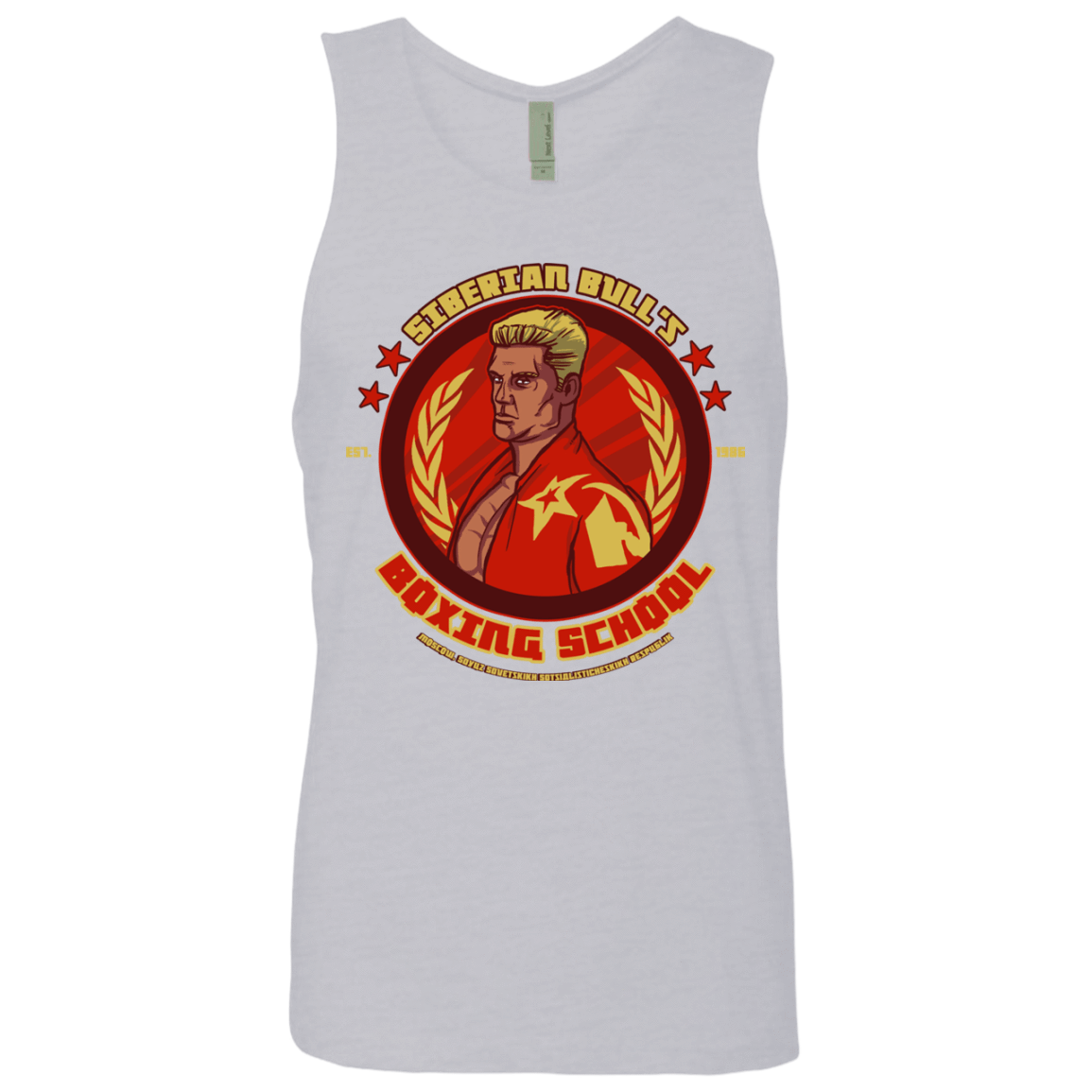 T-Shirts Heather Grey / S Siberian Bull Men's Premium Tank Top