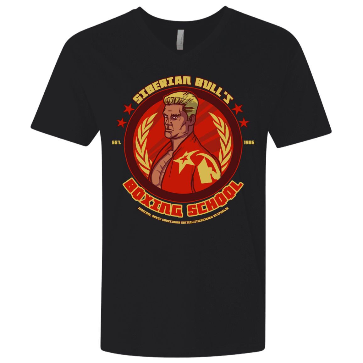 T-Shirts Black / X-Small Siberian Bull Men's Premium V-Neck