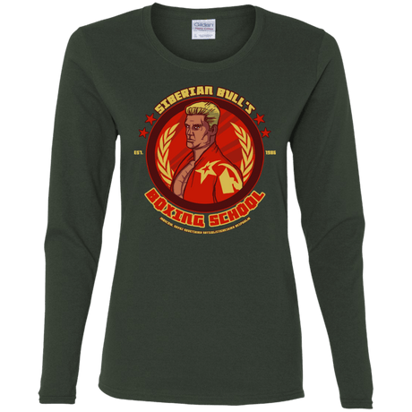 T-Shirts Forest / S Siberian Bull Women's Long Sleeve T-Shirt