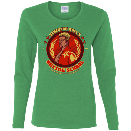 T-Shirts Irish Green / S Siberian Bull Women's Long Sleeve T-Shirt