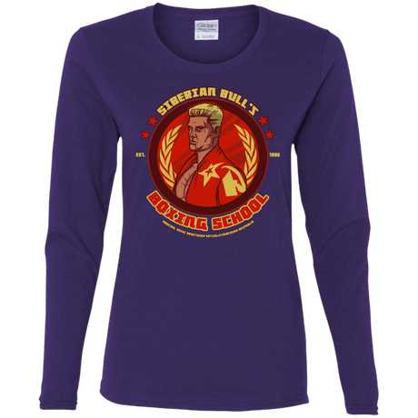 T-Shirts Purple / S Siberian Bull Women's Long Sleeve T-Shirt