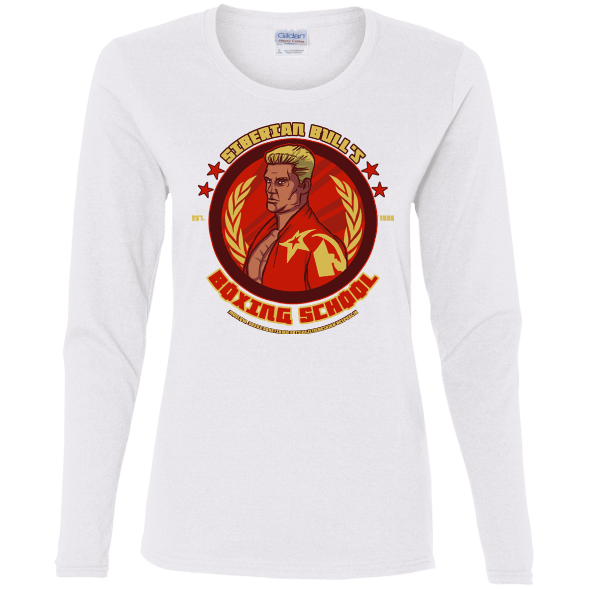 T-Shirts White / S Siberian Bull Women's Long Sleeve T-Shirt