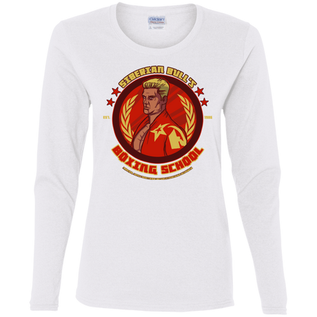 T-Shirts White / S Siberian Bull Women's Long Sleeve T-Shirt