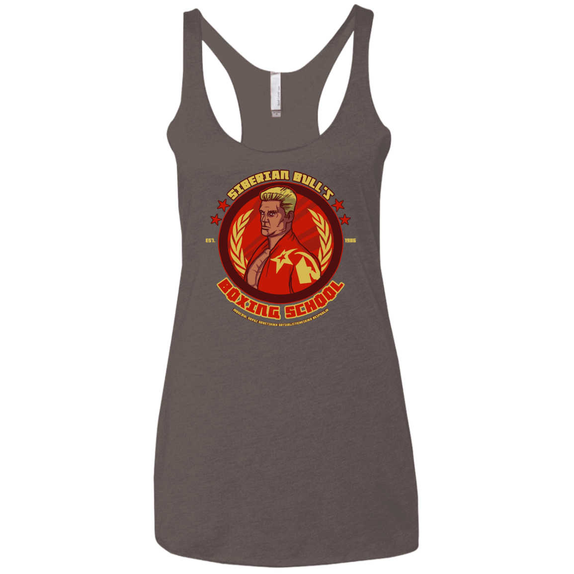 T-Shirts Macchiato / X-Small Siberian Bull Women's Triblend Racerback Tank