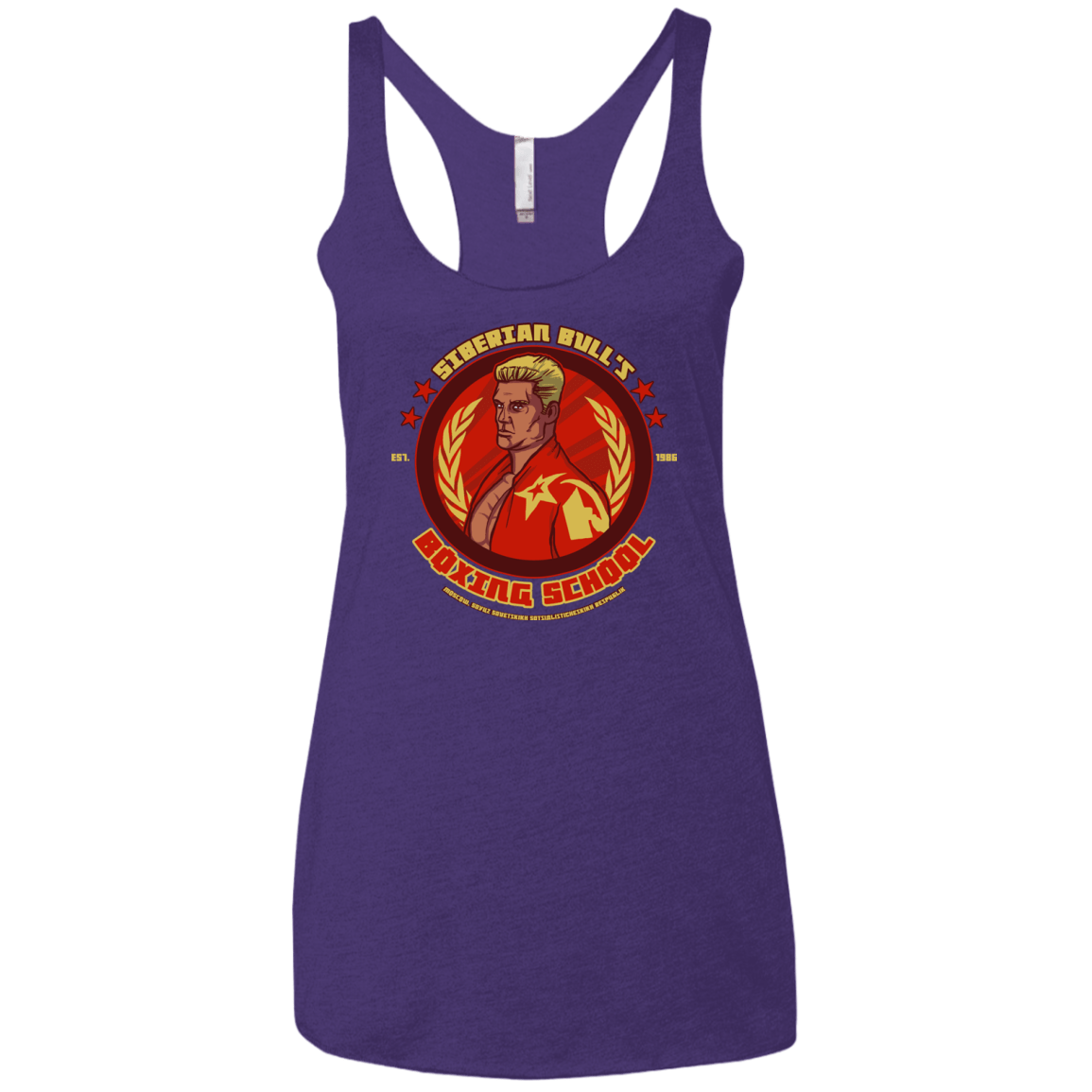 T-Shirts Purple Rush / X-Small Siberian Bull Women's Triblend Racerback Tank