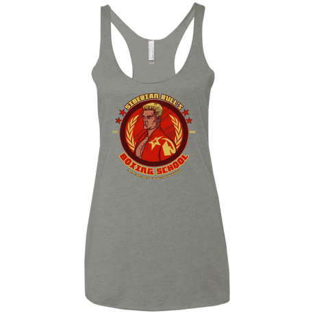 T-Shirts Venetian Grey / X-Small Siberian Bull Women's Triblend Racerback Tank