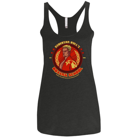 T-Shirts Vintage Black / X-Small Siberian Bull Women's Triblend Racerback Tank