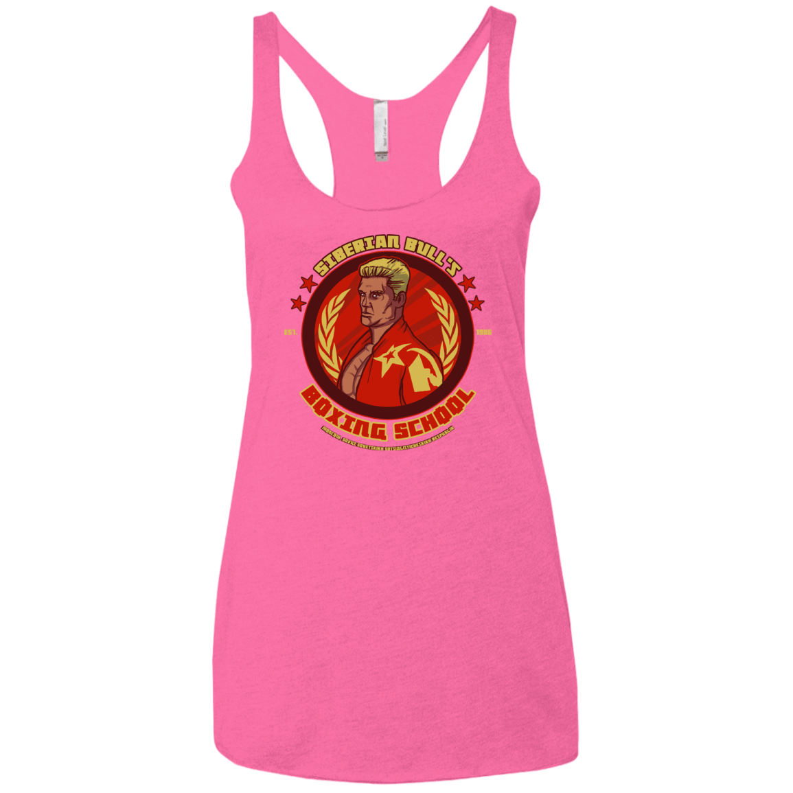 T-Shirts Vintage Pink / X-Small Siberian Bull Women's Triblend Racerback Tank
