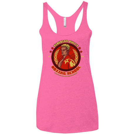 T-Shirts Vintage Pink / X-Small Siberian Bull Women's Triblend Racerback Tank