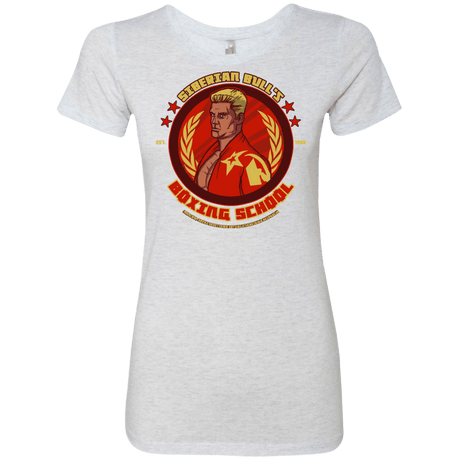 T-Shirts Heather White / S Siberian Bull Women's Triblend T-Shirt