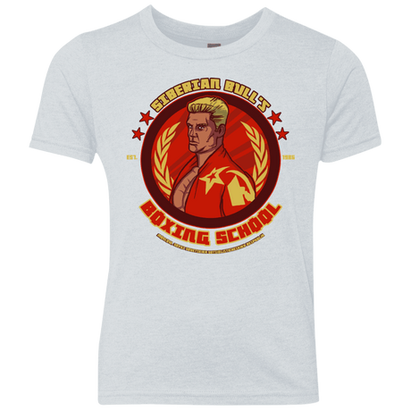 T-Shirts Heather White / YXS Siberian Bull Youth Triblend T-Shirt