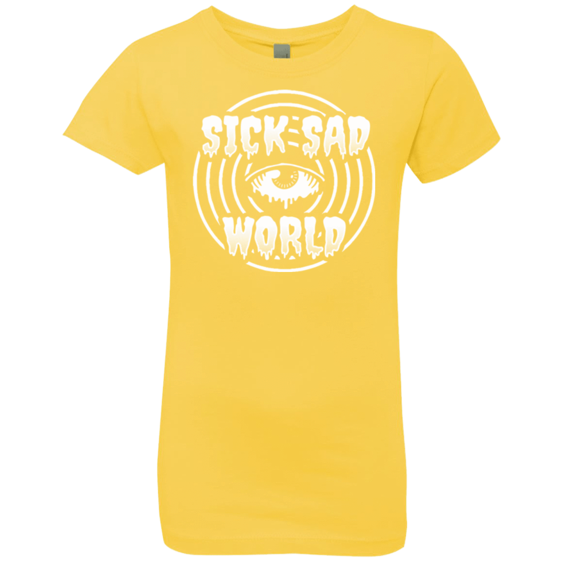 T-Shirts Vibrant Yellow / YXS Sick Sad World Girls Premium T-Shirt