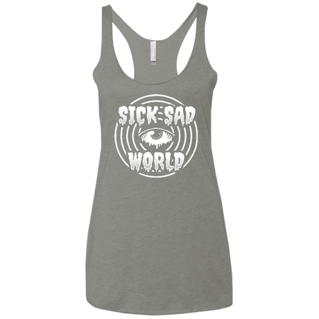 T-Shirts Venetian Grey / X-Small Sick Sad World Women's Triblend Racerback Tank