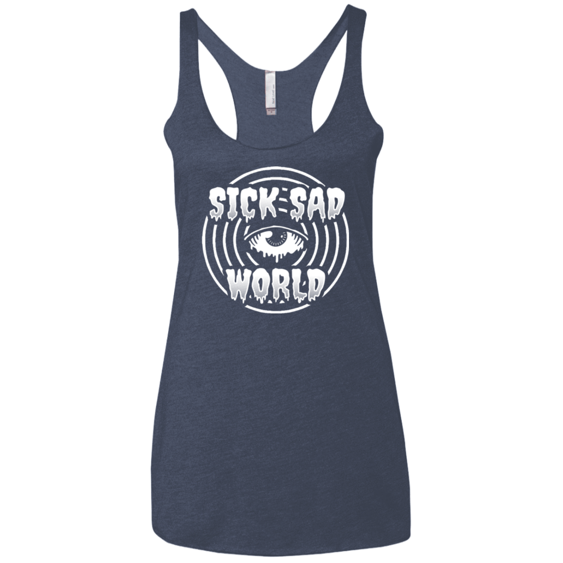 T-Shirts Vintage Navy / X-Small Sick Sad World Women's Triblend Racerback Tank