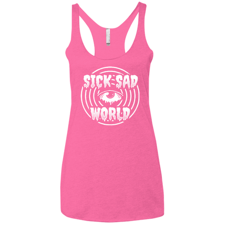 T-Shirts Vintage Pink / X-Small Sick Sad World Women's Triblend Racerback Tank