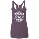 T-Shirts Vintage Purple / X-Small Sick Sad World Women's Triblend Racerback Tank