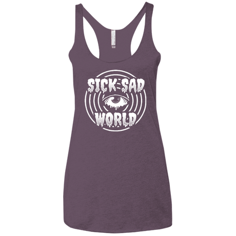 T-Shirts Vintage Purple / X-Small Sick Sad World Women's Triblend Racerback Tank