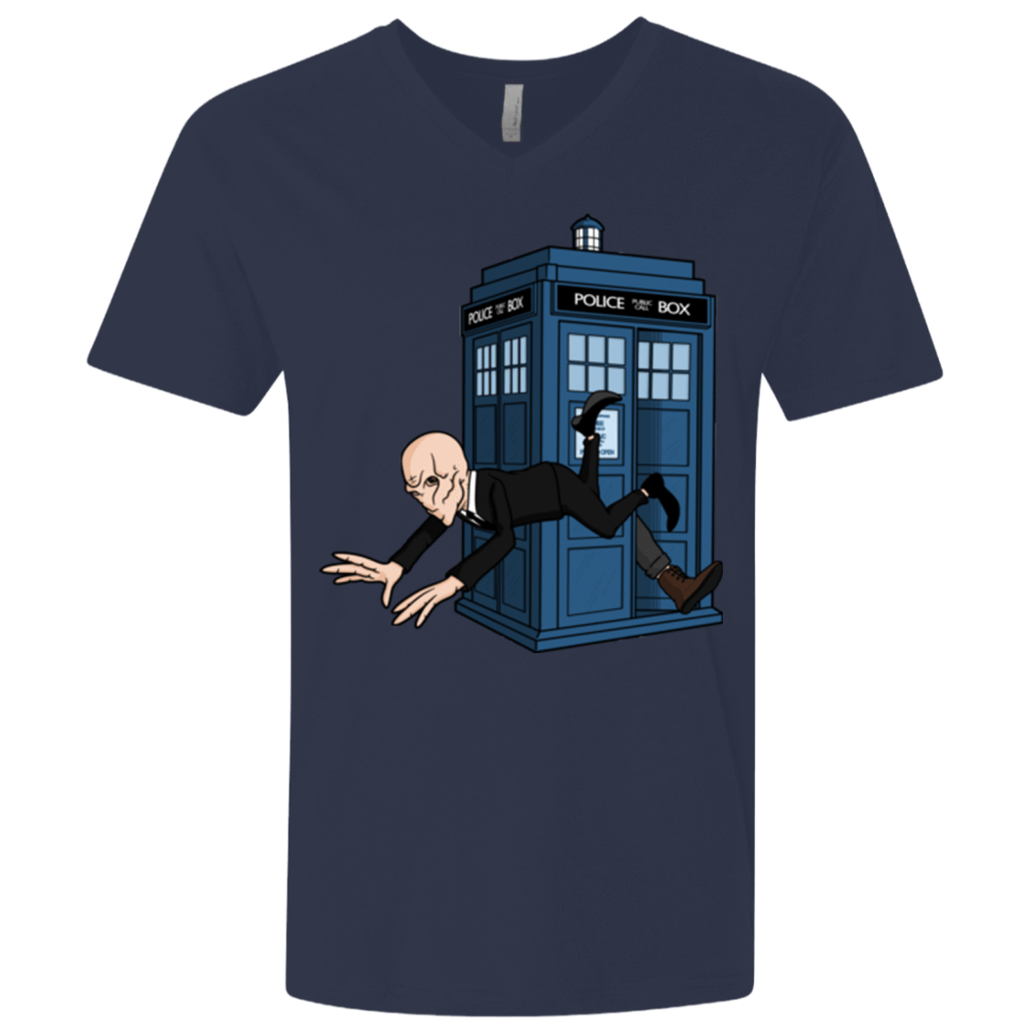 T-Shirts Midnight Navy / X-Small Silence Falls Men's Premium V-Neck