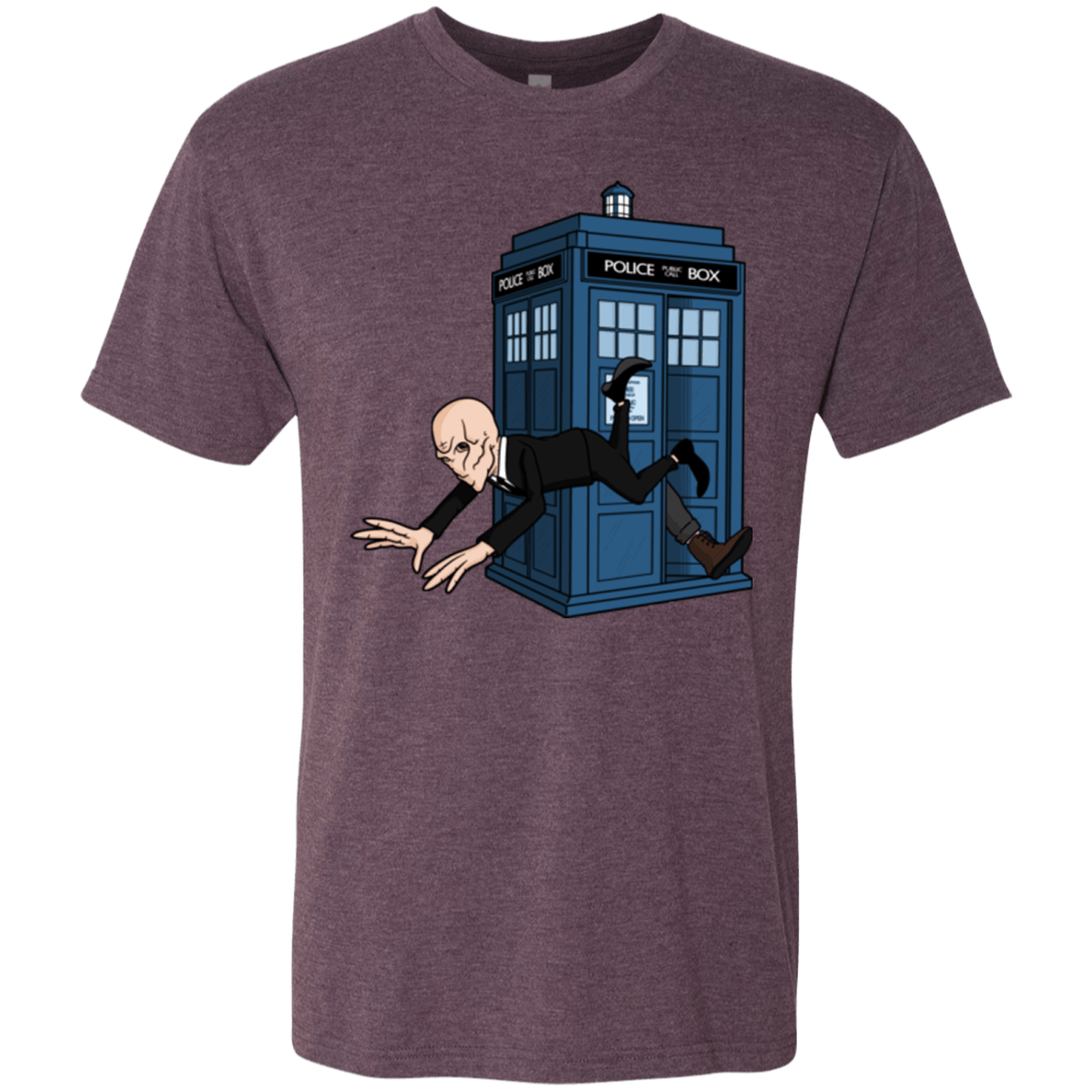 T-Shirts Vintage Purple / Small Silence Falls Men's Triblend T-Shirt